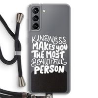 The prettiest: Samsung Galaxy S21 Transparant Hoesje met koord