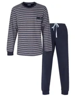 M.E.Q. Heren pyjama lange mouwen katoen - Night