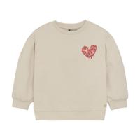 Daily7 winter sweater meisjes - zand - brushed backprint
