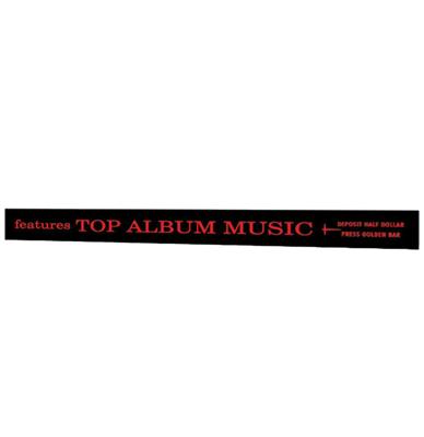 Wurlitzer 2800 Model &apos;Top Album Music&apos; Display Strook - Rood