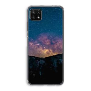 Travel to space: Samsung Galaxy A22 5G Transparant Hoesje