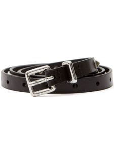 MM6 Maison Margiela ceinture en cuir à détails de clous - Noir