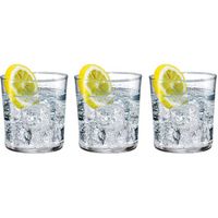 6x Drinkglazen voor water/sap/limonade Bodega 370 ml - Drinkglazen