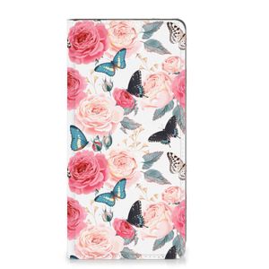 Motorola Moto G73 Smart Cover Butterfly Roses