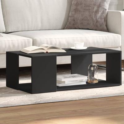 Salontafel 89,5x48x30 cm bewerkt hout zwart
