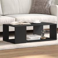 Salontafel 89,5x48x30 cm bewerkt hout zwart