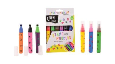Crea Kids stempel markers 6 stuks in doos