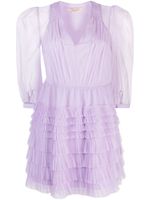 TWINSET robe courte à superposition en tulle - Violet - thumbnail