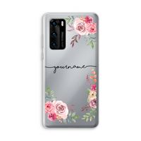Rozen: Huawei P40 Transparant Hoesje