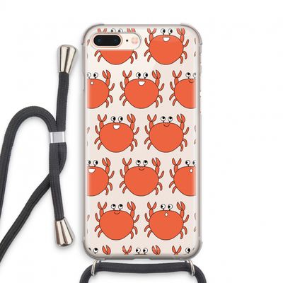 Krab: iPhone 8 Plus Transparant Hoesje met koord