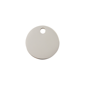 Circle roestvrijstalen dierenpenning small/klein dia. 2 cm - RedDingo