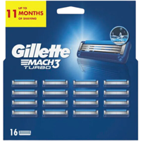 Gillette Mach3 Turbo Scheermesjes Voordeelpack - 16 stuks