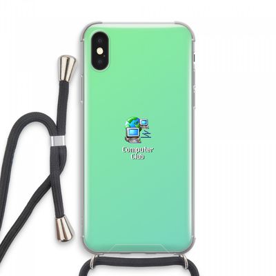 Win98: iPhone XS Max Transparant Hoesje met koord