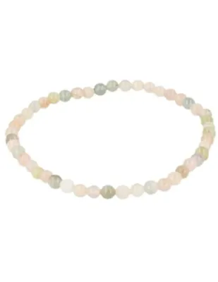 Edelsteen Armband Morganiet, Aquamarijn & Beryl (18cm/4mm kralen) - Vrouwenpower