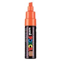 Uni Posca verfmarker 8k donkeroranje - beitelpunt 8mm