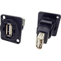 XLR-adapter USB 2.0-A-bus naar USB 2.0 A Adapter, inbouw CP30208N CP30208N Cliff 1 stuk(s)