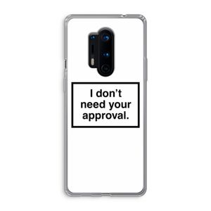 Don't need approval: OnePlus 8 Pro Transparant Hoesje