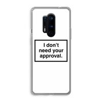 Don't need approval: OnePlus 8 Pro Transparant Hoesje