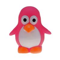 Rubber badeendje/pinguin - Classic roze - badkamer fun artikelen - size 6 cm - kunststof - thumbnail