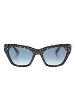 Kate Spade lunettes de soleil à monture papillon - Noir