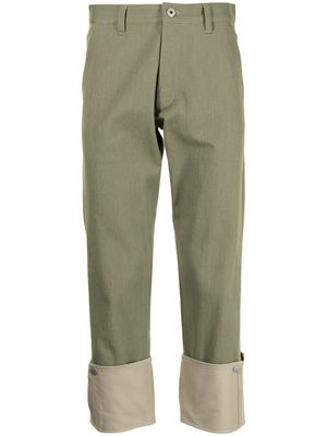 Ports V pantalon à bandes contrastantes - Vert