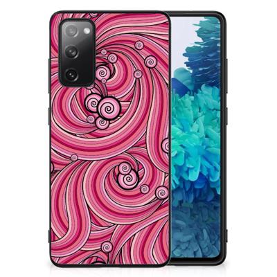 Samsung Galaxy S20 FE Leuk Telefoonhoesje Swirl Pink