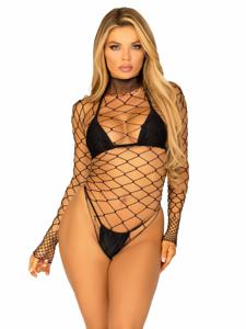 Leg Avenue 89210_00122 lingerieset & body Zwart