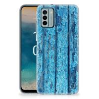 Nokia G22 | Bumper Hoesje | Wood Blue