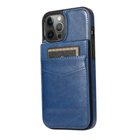 iPhone 16 Plus hoesje - Backcover - Pasjeshouder - Portemonnee - Kunstleer - Donkerblauw