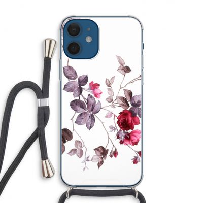 Mooie bloemen: iPhone 12 Transparant Hoesje met koord
