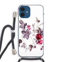 Mooie bloemen: iPhone 12 Transparant Hoesje met koord