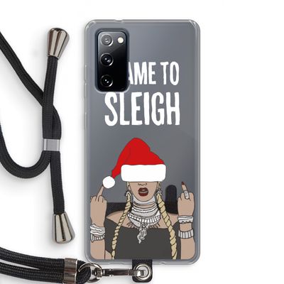 Came To Sleigh: Samsung Galaxy S20 FE / S20 FE 5G Transparant Hoesje met koord