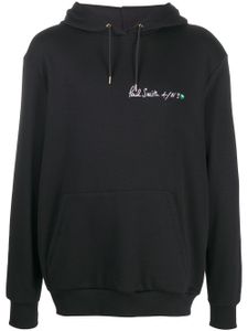 Paul Smith hoodie oversize à logo imprimé - Noir