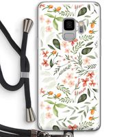 Sweet little flowers: Samsung Galaxy S9 Transparant Hoesje met koord
