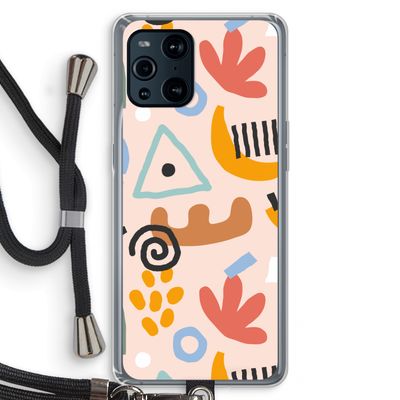 Abstract: Oppo Find X3 Transparant Hoesje met koord