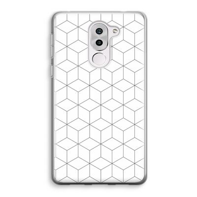 Zwart-witte kubussen: Honor 6X Transparant Hoesje
