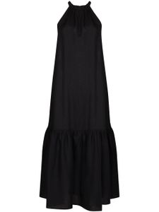 Asceno robe Ibiza longue à dos-nu - Noir