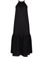 Asceno robe Ibiza longue à dos-nu - Noir