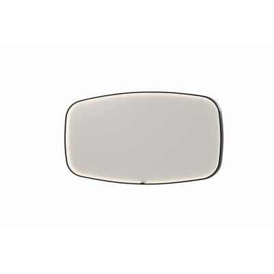 Spiegel INK SP31 160x4x80 cm incl. LED-verlichting en Spiegelverwarming Geborsteld Metal Black