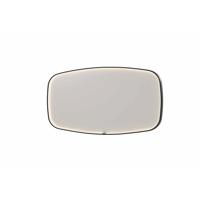 Spiegel INK SP31 160x4x80 cm incl. LED-verlichting en Spiegelverwarming Geborsteld Metal Black