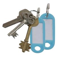 Gekleurde sleutelhangers - sleutel labels - 20x stuks - Sleutelhanger met etiket / label