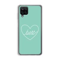 Best heart pastel: Samsung Galaxy A12 Transparant Hoesje Best heart pastel: Samsung Galaxy A12 Transparant Hoesje