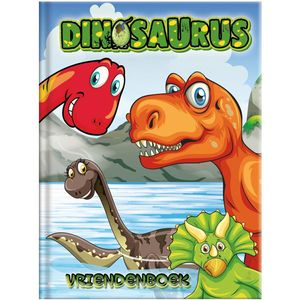 Dinosaurus Dino vriendenboek - 80 Pagina's - Harde Kaft