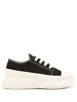 Stella McCartney baskets Loop en toile - Noir