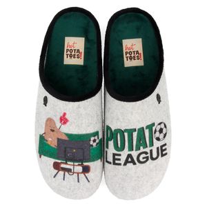Hot Potatoes Pantoffels Buje 61059 Grijs-41 maat 41