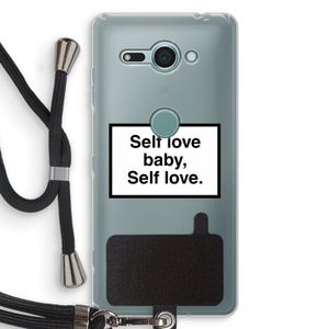 Self love: Sony Xperia XZ2 Compact Transparant Hoesje met koord
