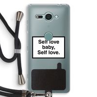 Self love: Sony Xperia XZ2 Compact Transparant Hoesje met koord