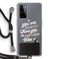 Right Place: OnePlus 9 Pro Transparant Hoesje met koord