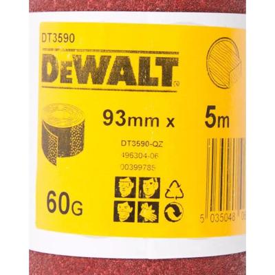 DeWALT DT3590 P60 Schuurpapier rol 5m x 93mm