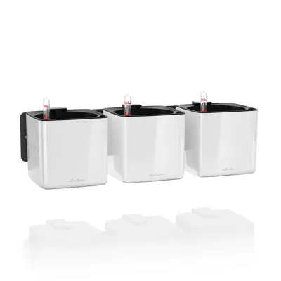 Lechuza Green Wall Home Kit White Glossy